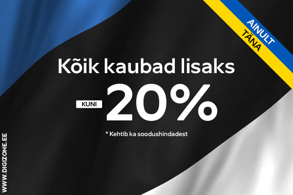 Hakkame tähistama! Ainult täna kõik kaubad lisaks kuni -20% soodsamalt