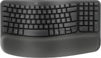 Logitech klaviatuur Wave Keys for Business (must, DE-Layout, Logi Bolt, Bluetooth, for Windows/macOS/ChromeOS/Android/Linux)