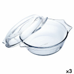 Ô Cuisine ahjuvorm Ocuisine Vidrio Kaanega läbipaistev Klaas 27x24x11cm (3tk)