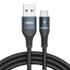 Remax laadimiskaabel Cable USB-C Colorful Light, 1m, 2.4A (must)