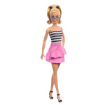 Mattel Barbie Fashionistas-Puppe mit must-weißem Oberteil und pinkem Rock