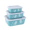 Stoneline Awave Set of storage box 21941 3tk, Dishwasher proof, Turquoise