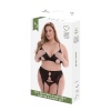 Baci Lingerie aluspesu komplekt Peek-A-Boo Bra must (Queen)