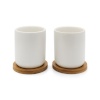 Bredemeijer 1x2 teetasside komplekt 142013 Tea Cup Set 200ml, Bamboo Base, valge