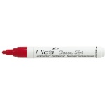 Pica marker Classic Industrial Paint Marker, 2-4mm bullet tip, punane