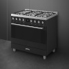 Smeg gaasipliit C9GMMB2 Classic, elektriahi, aurupuhastus, 90 cm, matt must