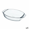 Pyrex ahjuvorm Irresistible Ovaalne läbipaistev Klaas 39,5x27,5x7cm (4tk)