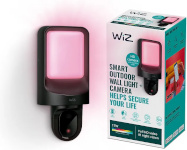 WiZ välisseinavalgusti kaameraga Outdoor Wall Light with Outdoor Camera, must