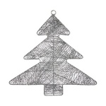 Krist+ jõuluehe Hõbedane Jõulupuu 36,7 x BGB,2 x 37,5 cm Metall Plastmass
