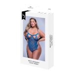 Baci Lingerie aluspesu komplekt Lace Teddy sinine (Queen)