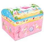 Pulio Pecoware Chest music box - Flamingo