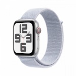 Apple nutikell Watch SE GPS + Cellular 44 mm Silver Aluminum Case with Blue Cloud Sport Loop