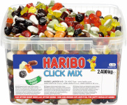 Haribo lahtised kommid Click Mix, 2,4kg