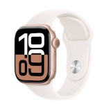 Apple Watch Series 10 GPS + Cellular 42mm roosa kuldne Aluminium Case with Light Blush Sport Band - S/M