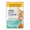 Purina Nestle kassitoit Cat Chow Hairball Chicken and Beans, 4x 85g