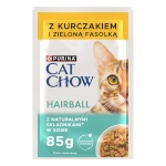 Purina Nestle kassitoit Cat Chow Hairball Chicken and Beans, 4x 85g