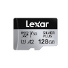 Lexar mälukaart microSDXC 128GB Professional Silver Plus UHS-I/U3/A2/4K R205/W150 (V30)