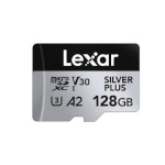 Lexar mälukaart microSDXC 128GB Professional Silver Plus UHS-I/U3/A2/4K R205/W150 (V30)