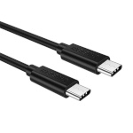 Choetech laadimiskaabel nickel USB-C USB -C cable 1m (must)