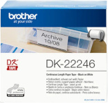 Brother DK22246 kleebis rullis, 103 mm, must/valge