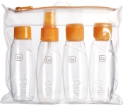 GoTravel Cabin Bottles reisipudelite komplekt, oranž