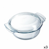 Pyrex ahjuvormclassic Vidrio Kaanega läbipaistev Klaas 33x26x12cm (3tk)