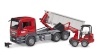 Bruder mänguauto MAN TGS truck with Roll-Off Container and Schäffer Yard Loader 03767