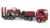 Bruder mänguauto MAN TGA Truck with Low Loader Trailer and Manitou Telehandler 02774