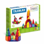 Magformers konstruktor Magnetic blocks Tileblox Rainbow set 42-osaline