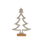Krist+ Jõulupuu Kuju 5 x 29 x 20,5 cm Hõbedane Puit