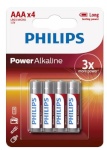 Philips patarei Power Alkaline AAA 4tk Blister