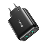 UGREEN Fast Charger laadija , 2xUSB-A, 18W, PD 3.0 EU must