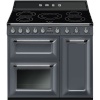 Smeg elektripliit TR93IGR2 Victoria, 5 x induktsioon, elektriahi, aurupuhastus, 90 cm, kiltkivihall