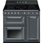 Smeg elektripliit TR93IGR2 Victoria, 5 x induktsioon, elektriahi, aurupuhastus, 90 cm, kiltkivihall