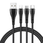 Mcdodo laadimiskaabel 3in1 USB to USB-C / Lightning / Micro USB Cable, CA-6960, 1.2m (must)