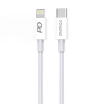 Foneng laadimiskaabel USB-C cable for Lighting X31, 3A, 1m (valge)