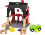 BRIO talu rongirajale World Animal Barn 36012