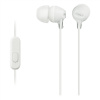 Sony kõrvaklapid + mikrofon MDR-EX15AP, In-ear, valge