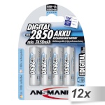 Ansmann akud 12x4 NiMH 2850 Mignon AA 2650mAh DIGITAL