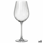 Bohemia Crystal veiniklaas Optic läbipaistev 650ml 6tk