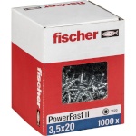 Fischer kruvide komplekt PowerFast II 3,5x20 SK TX VG blvz 1000