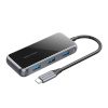 Vention USB jagaja 5in1 adapter HUB Vention TFBHB USB-C to HDMI 4K@60Hz, 3x USB 3.0, PD (hall)