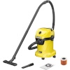 Kärcher vee- ja tolmuimeja WD 3-18 V-17/20 Wet/Dry Vacuum Cleaner, kollane/must