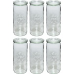 Weck purgid Cylindrical Shape Glass 1040ml, 6tk