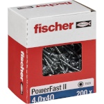 Fischer kruvide komplekt PowerFast II 4,0x40 SK TX TG blvz 200