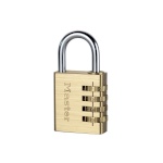 Master Lock tabalukk 604EURD Aluminum Combination Lock 40mm, kuldne/hõbedane 