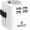 SKROSS reisiadapter PRO Light USB neli USB-porti