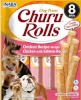 Inaba maius koerale Churu Rolls Chicken with salmon recipe - Dog treat - 8x12g