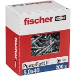 Fischer kruvide komplekt PowerFast II 5,0x40 SK TX TG blvz 200