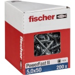 Fischer kruvide komplekt PowerFast II 5,0x50 SK TX TG blvz 200